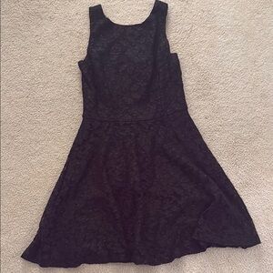 Black Flowing Sparkly cocktail dress